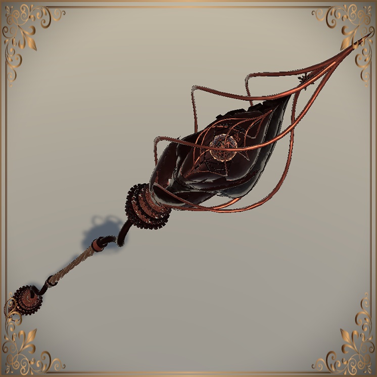 Steampunk spiral staff & steam ball (スチームパンク·スパイラルスタッフ&スチームボール)