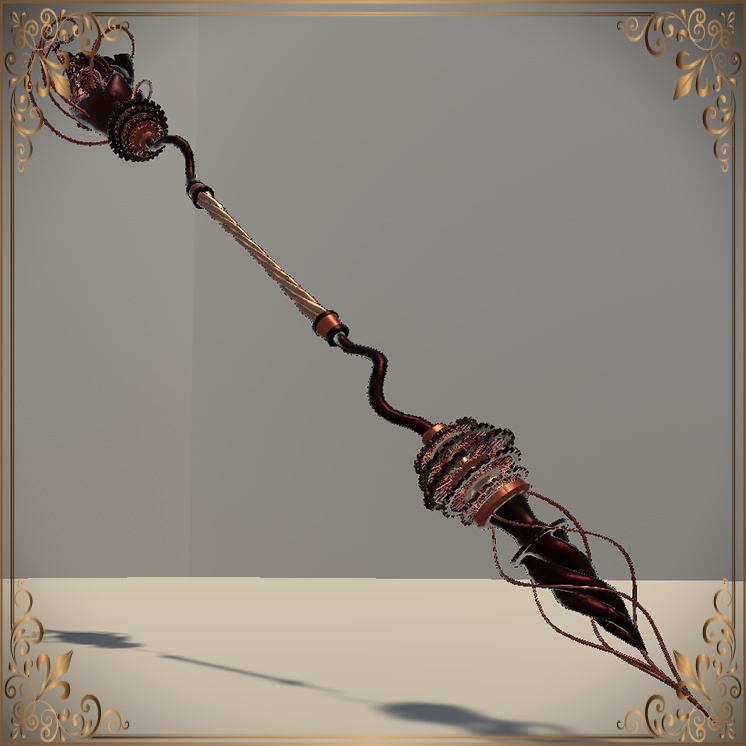 Steampunk spiral staff & steam ball (スチームパンク·スパイラルスタッフ&スチームボール)