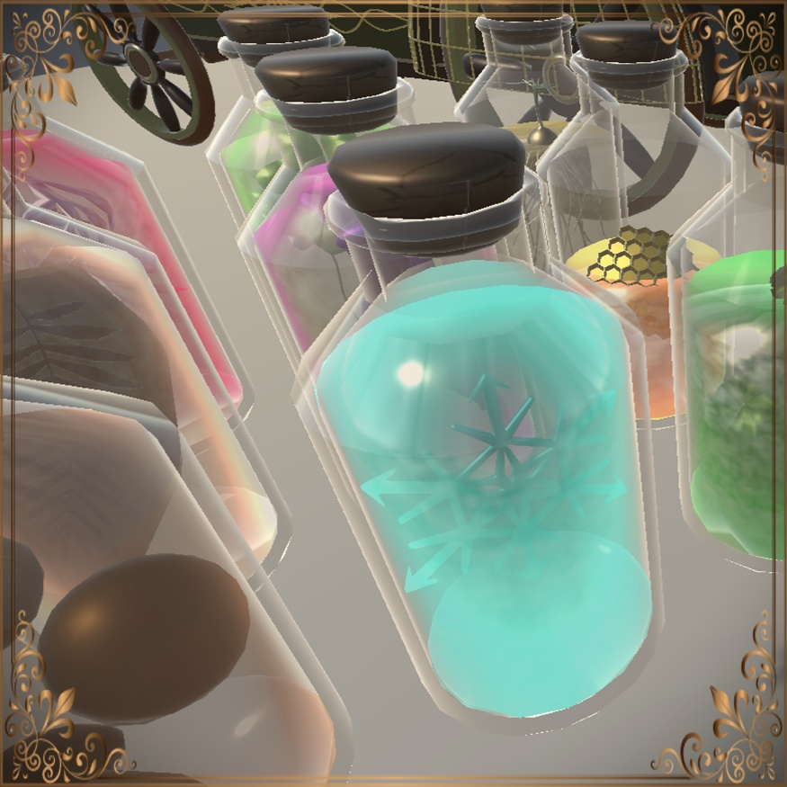 Steampunk herbalist's wagon shop Set (スチームパンクハーブ専門店のワゴンショップセット)