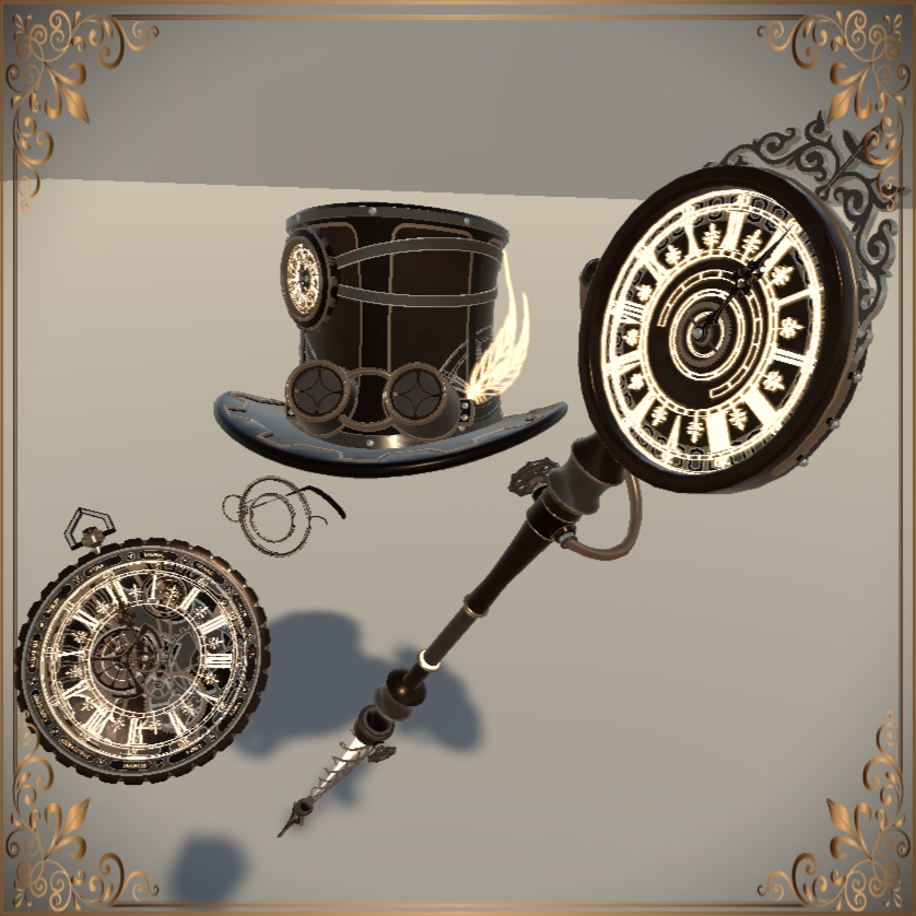 Steampunk watch set (スチームパンク時計セット)