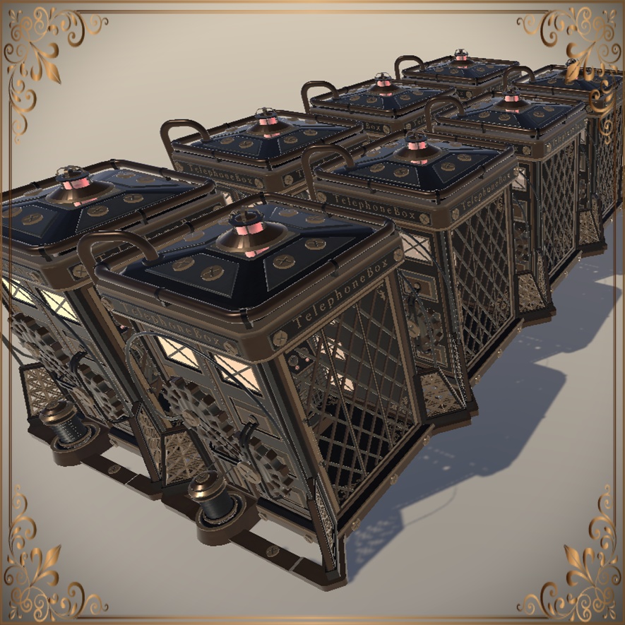 Steampunk Telephone Box (スチームパンク電話ボックス)