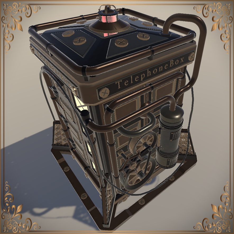 Steampunk Telephone Box (スチームパンク電話ボックス)