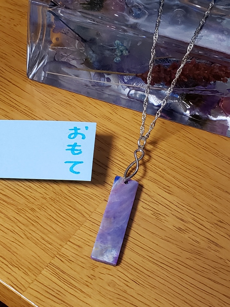 アクリルプレートネックレスA