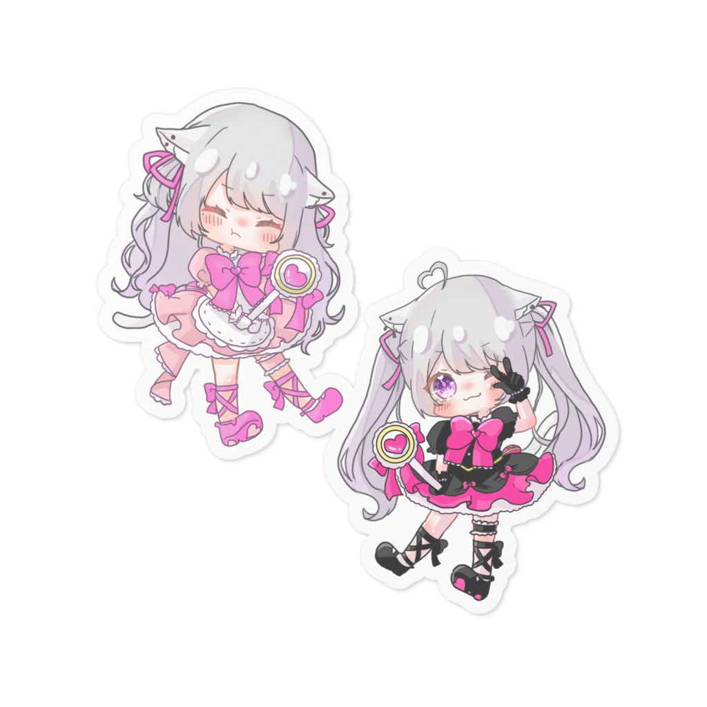 猫音美弥 ステッカー / 魔法少女風 - 全3種