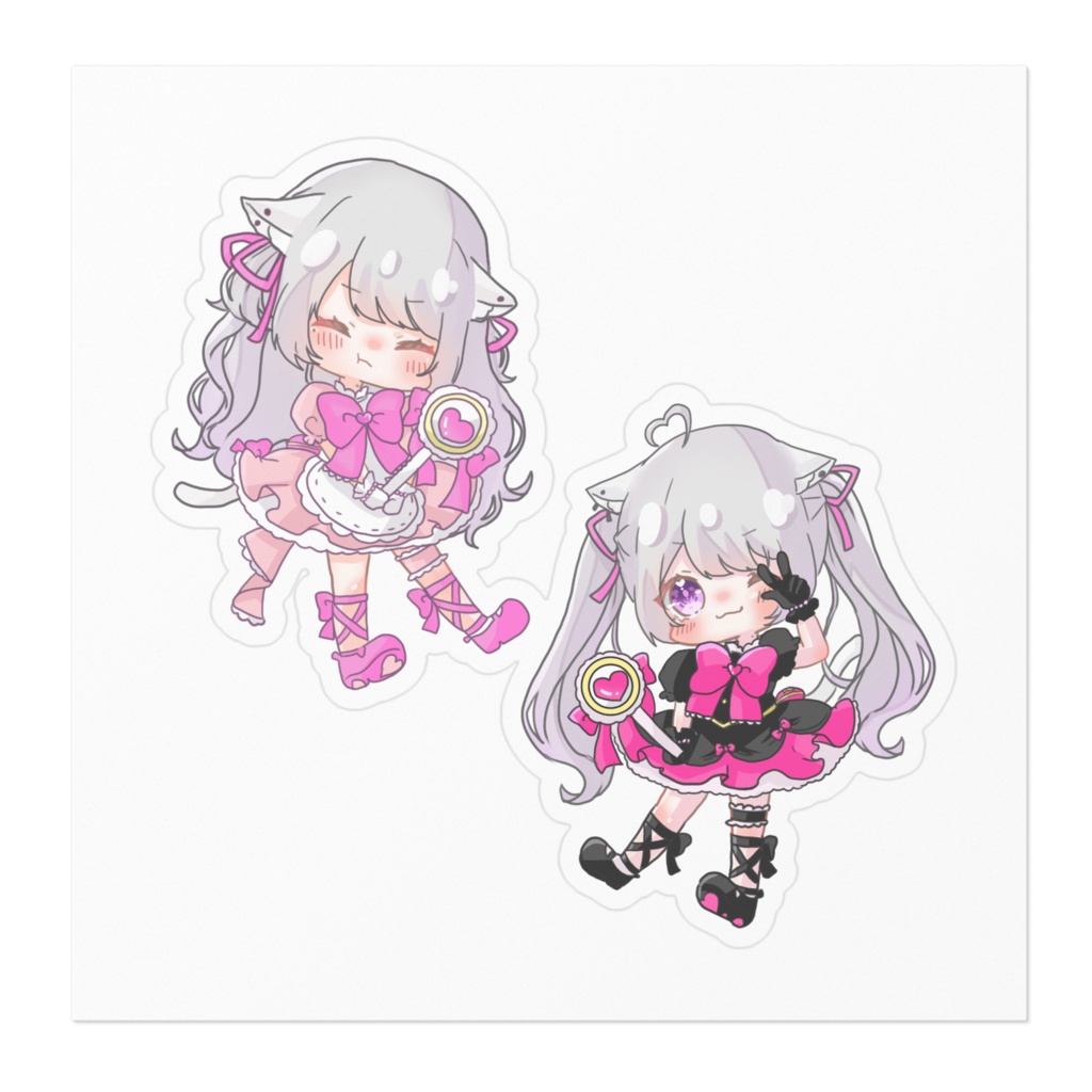 猫音美弥 ステッカー / 魔法少女風 - 全3種