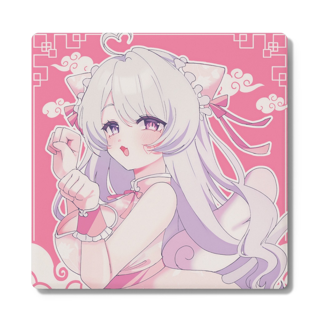 猫音美弥 コースター(白雲石素材)