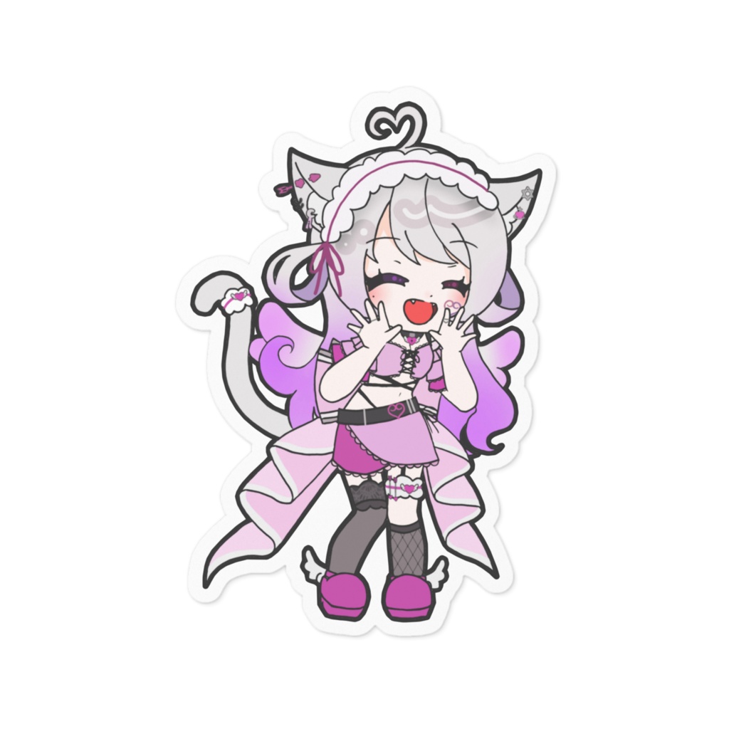 猫音美弥 ステッカー / ちびみゃ - 全5種