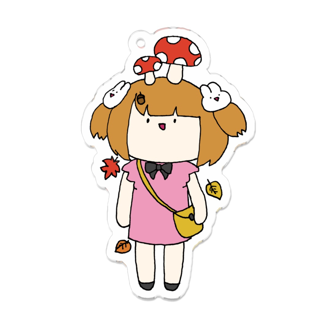 秋めくいきものアクリルキーホルダー