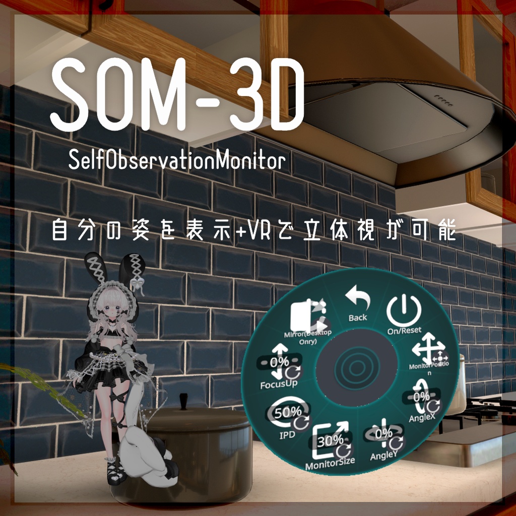 SOM-3D / アバターの様子を「立体的に」表示。