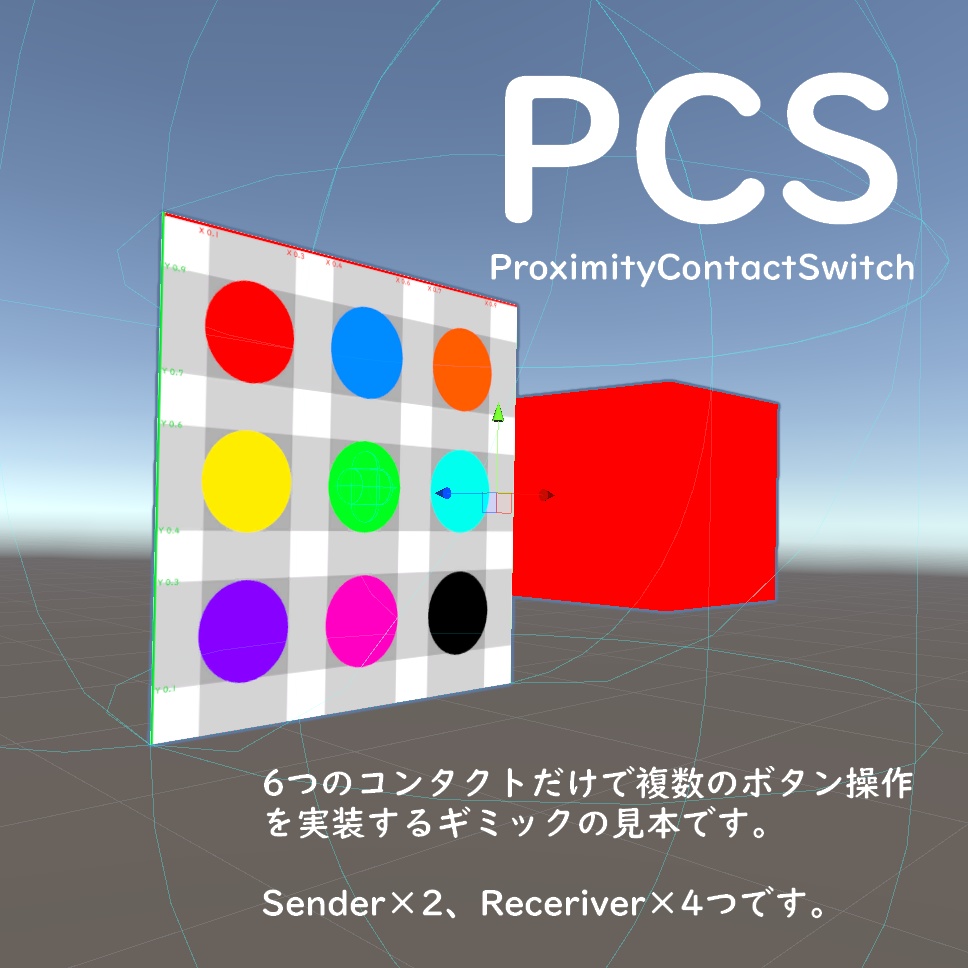 ProximityContactSwitch / Receiver4つで大量のボタン操作が可能な