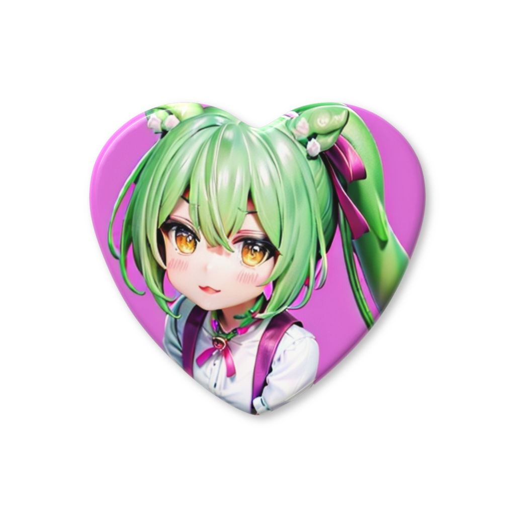 ずんだもんハート缶バッジ