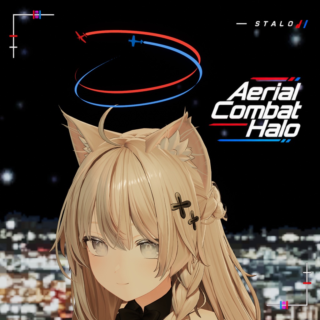 ✨無料あり/FREE SAMPLE✨✈Aerial Combat Halo✈【VRChat向け／MA対応】