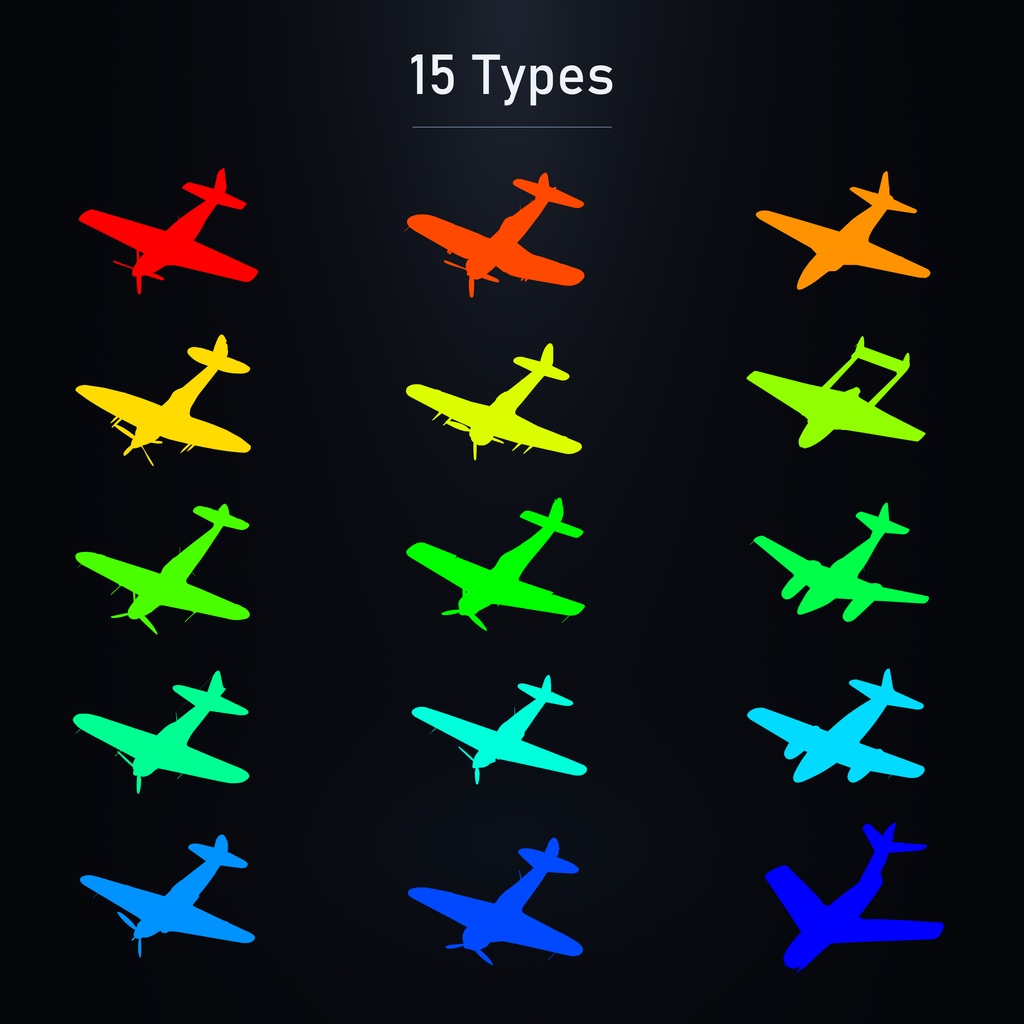 ✨無料あり/FREE SAMPLE✨✈Aerial Combat Halo✈【VRChat向け/MA対応】