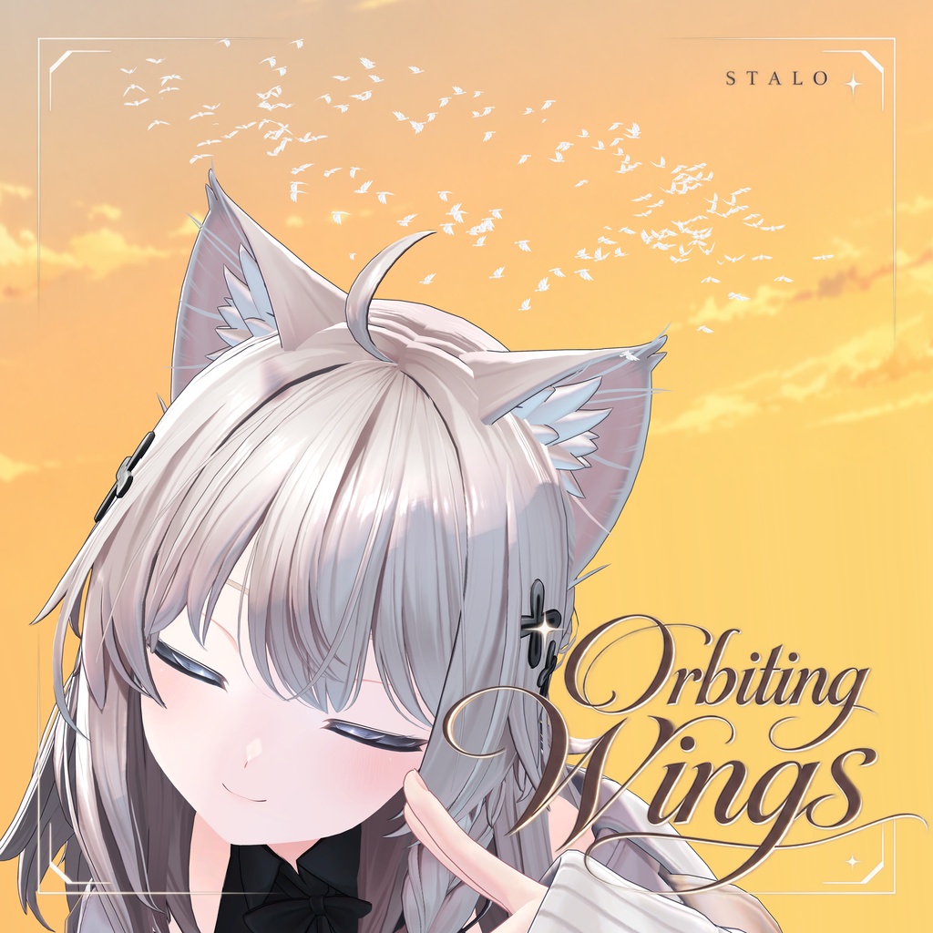 ✨発売記念セール✨𝓞𝓻𝓫𝓲𝓽𝓲𝓷𝓰 𝓦𝓲𝓷𝓰𝓼🕊️旋回する鳥の群れのオーナメント【VRChat向け／MA対応/Avatar・World対応】