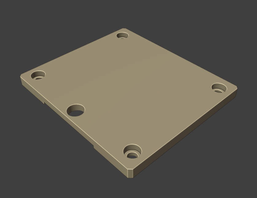 PROCO RAT2の底面をフラットする下駄の3Dデータ