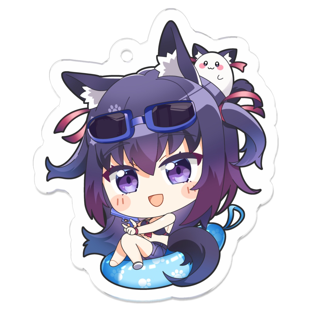 ◆アクリルキーホルダー（GuildCQ　久遠たま　水着Ver　その１）