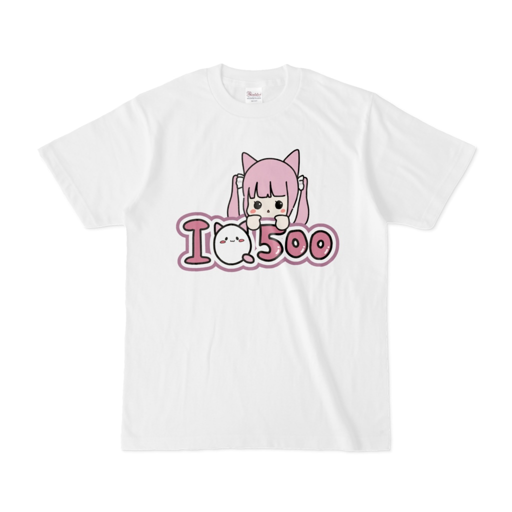 ◆Tシャツ（GuildCQ 久遠たま　４周年記念グッズ　手書きイラストVer）◆