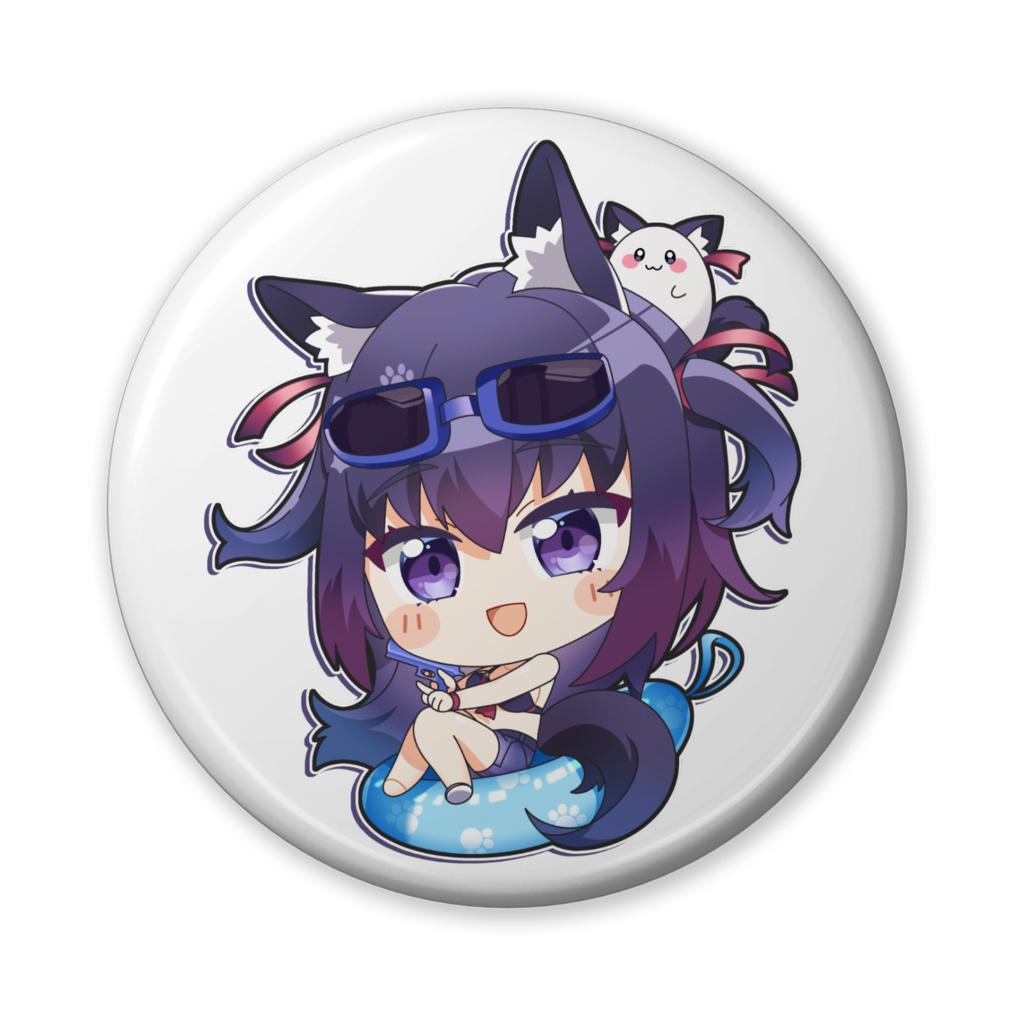 ◆缶バッジ（GuildCQ　久遠たま　水着Ver　その１）◆