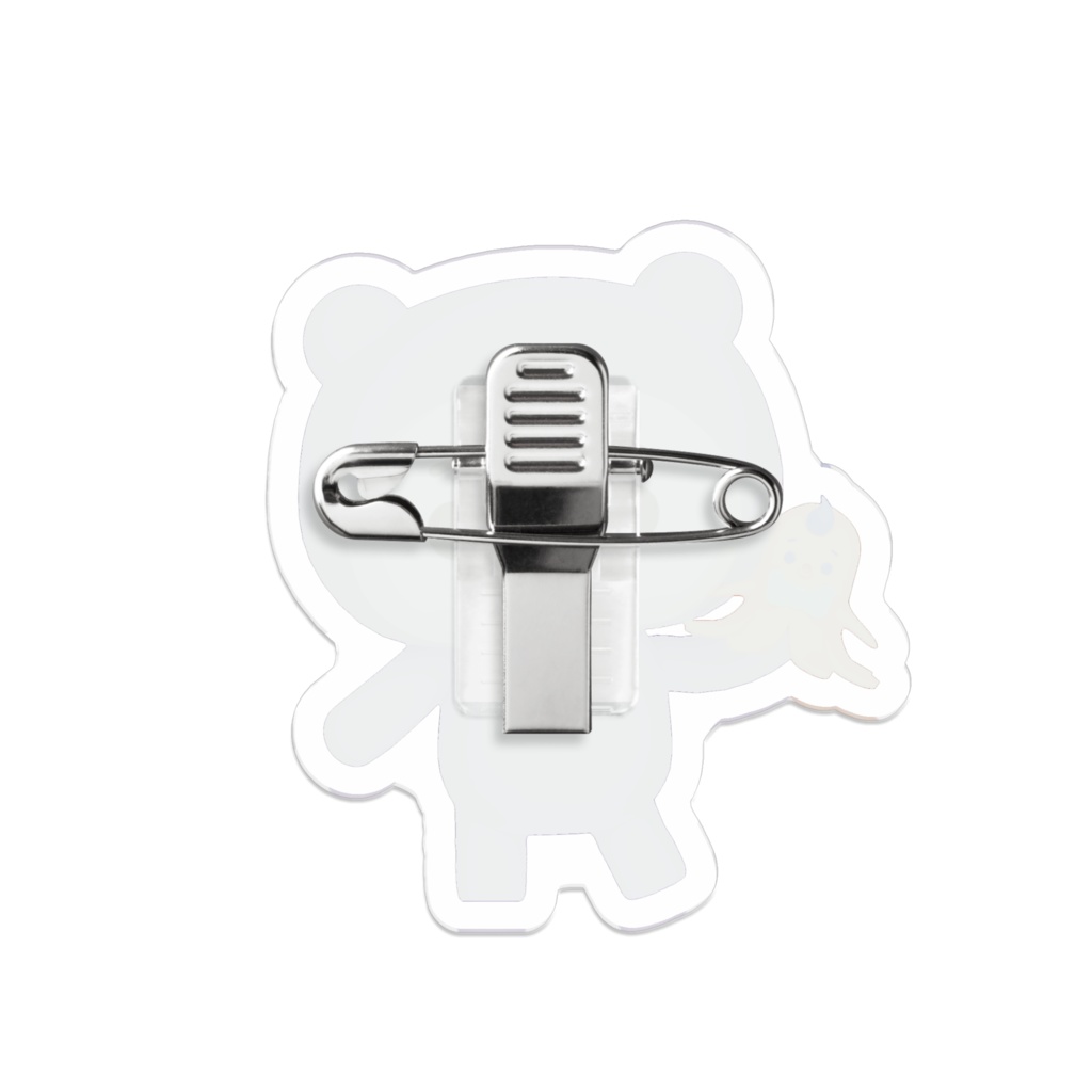 紫の子とたこちゅーアクリルバッジ