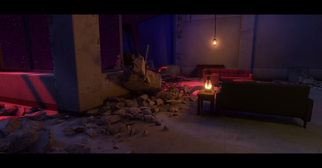 【VRChat向けワールド】Crimson Sanctuary -紅の安息地-