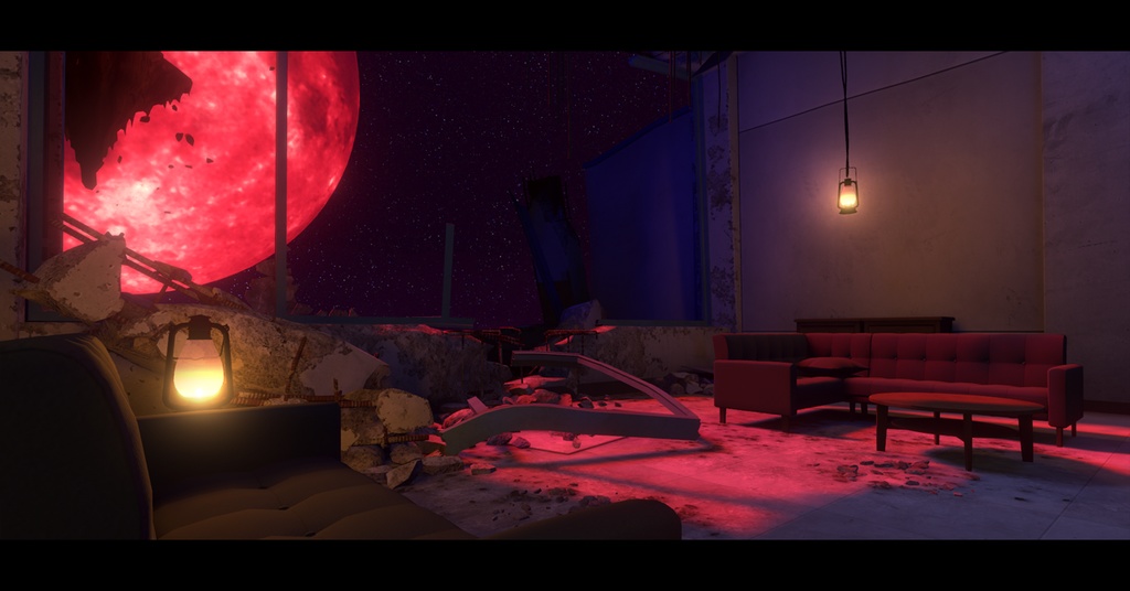 【VRChat向けワールド】Crimson Sanctuary -紅の安息地-