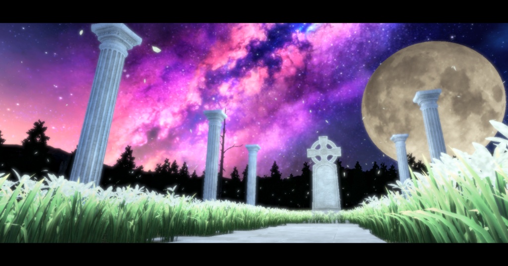 【VRChat向けワールド】Starlit Petals –星々の光に輝く花–