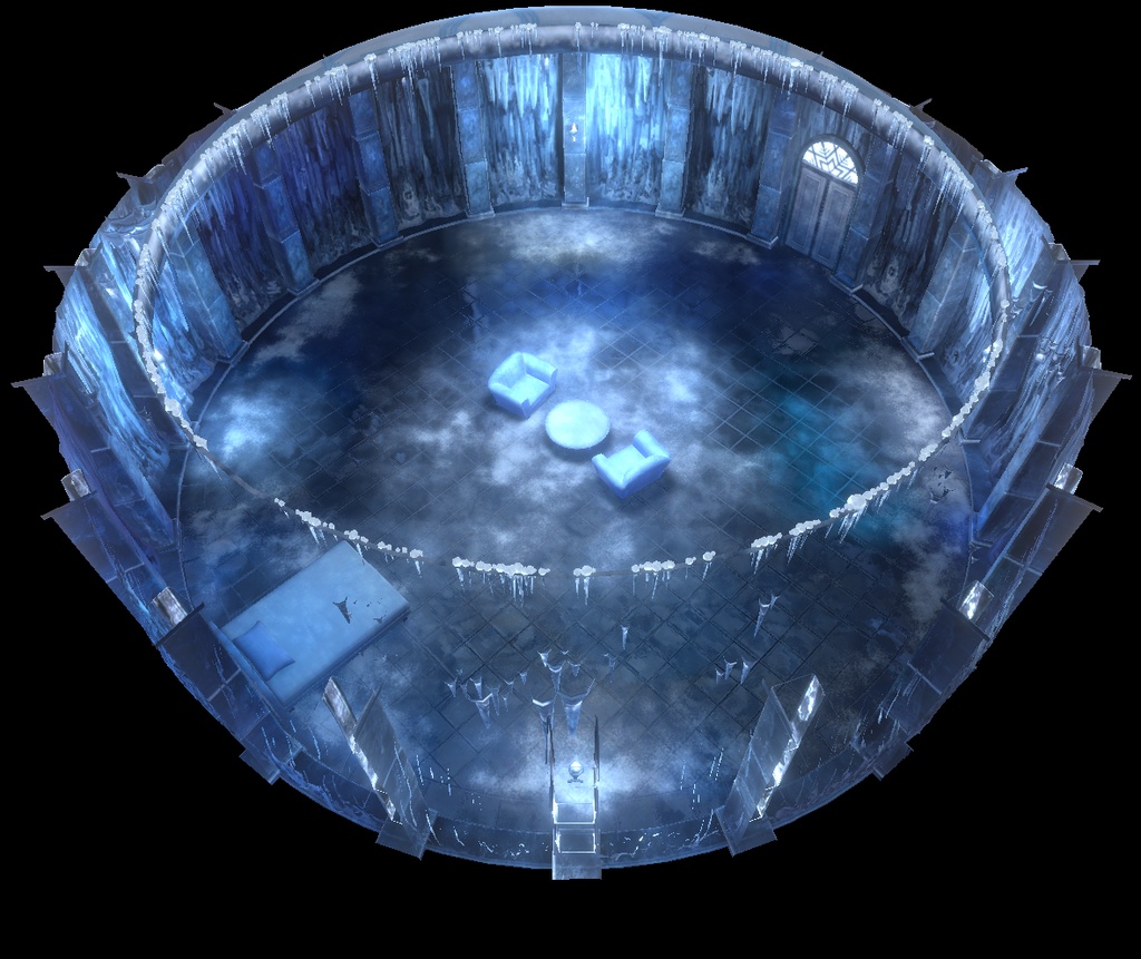 【VRChat向けワールド】–蒼碧の氷殿–Aether Frost–
