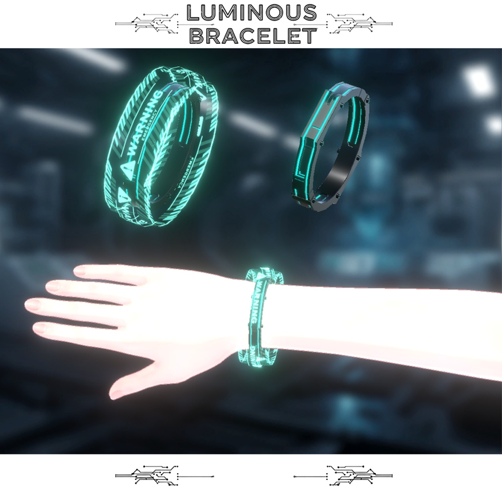 【オリジナル3Dモデル】ルミナスブレスレット-零式-