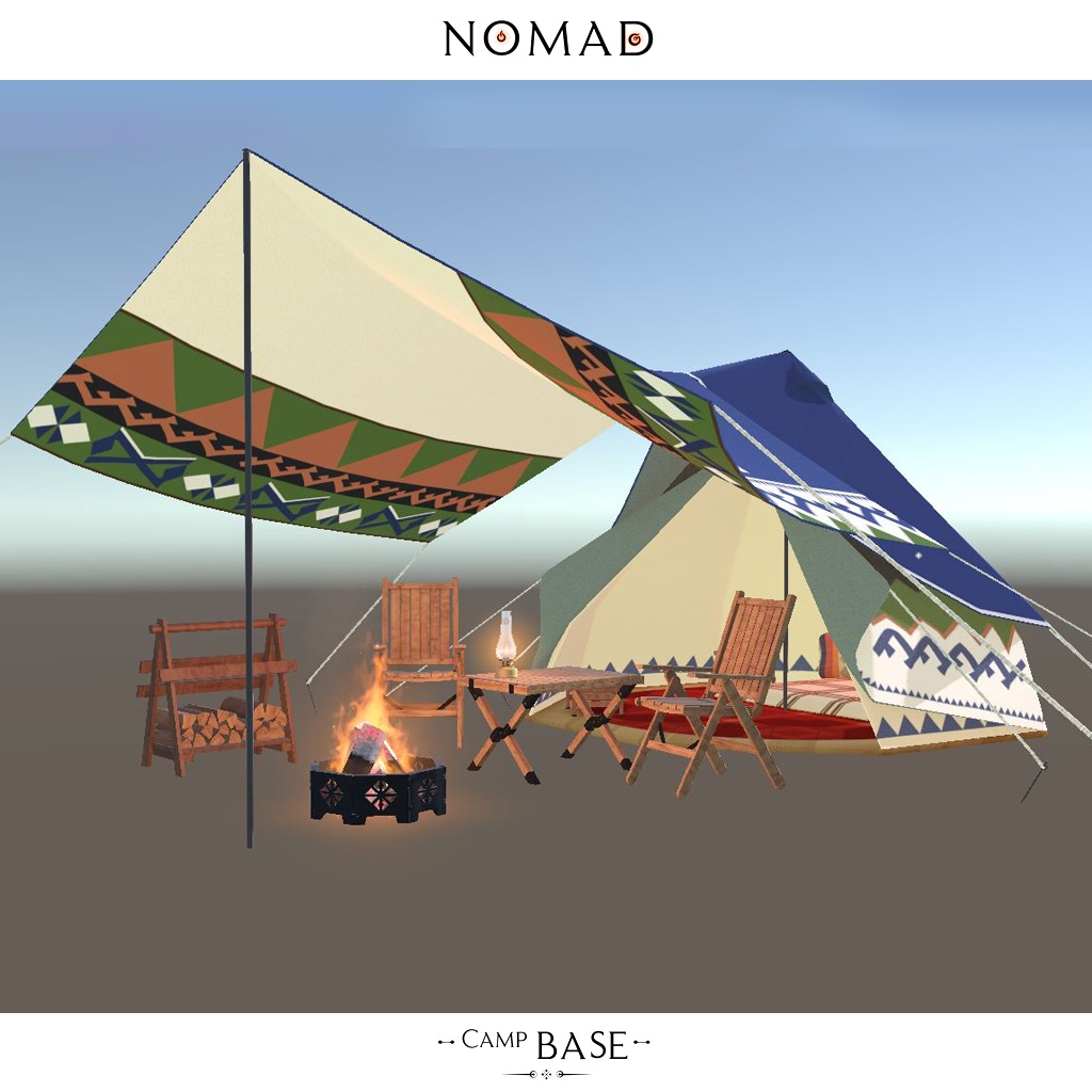 【オリジナル3Dモデル】Nomad Camp Base