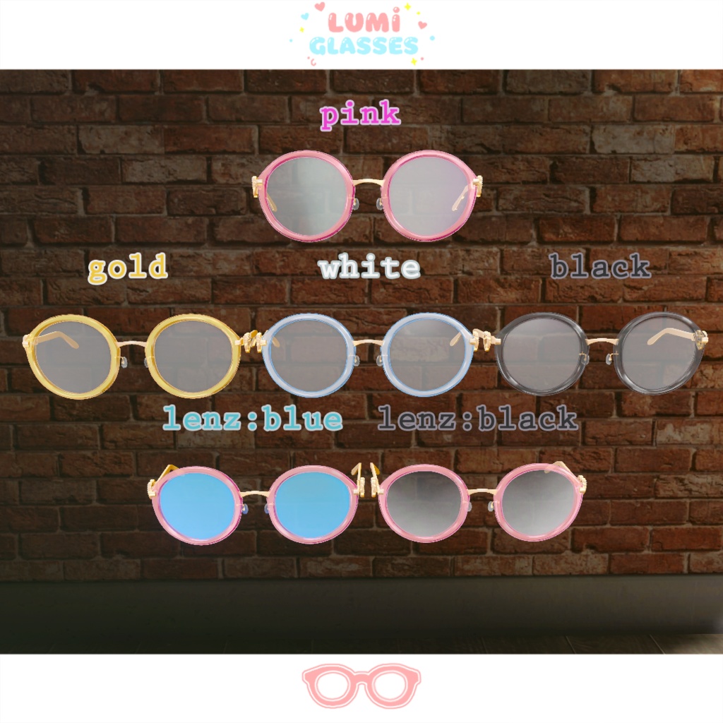 【オリジナル3Dモデル】Lumi GlASSES