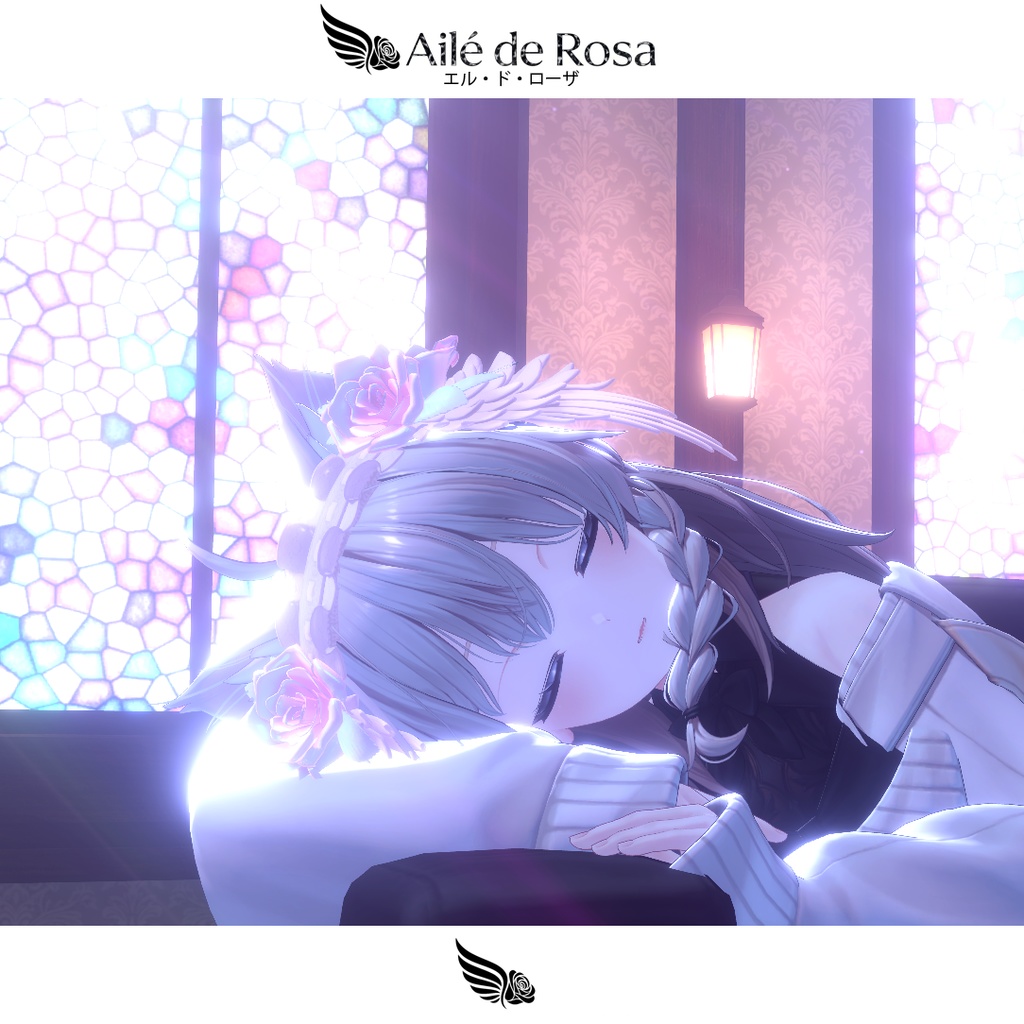 【翼薔薇ヘッドドレス】Aile de Rosa