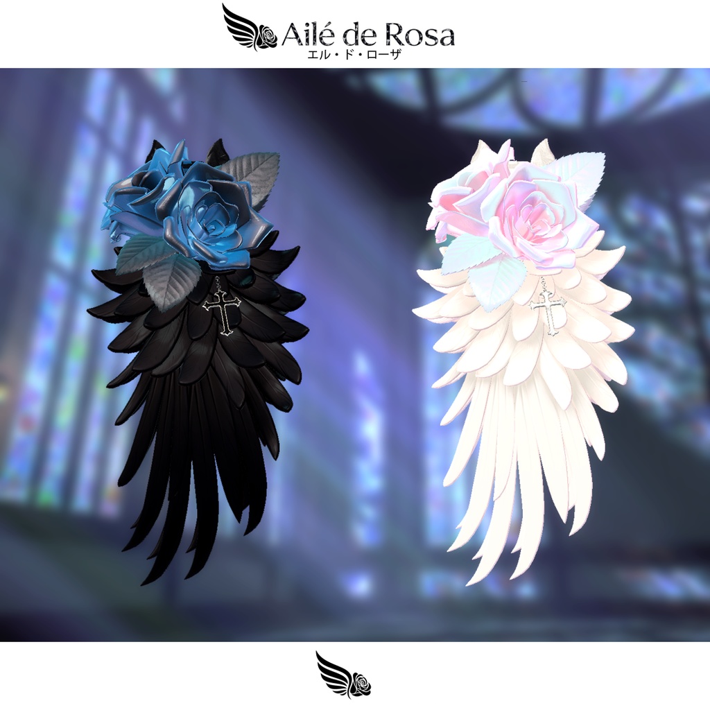 【翼薔薇ヘッドドレス】Aile de Rosa