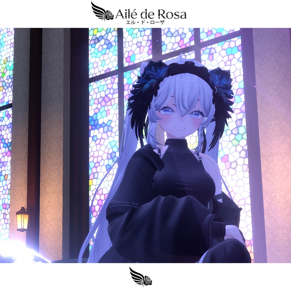 【翼薔薇ヘッドドレス】Aile de Rosa