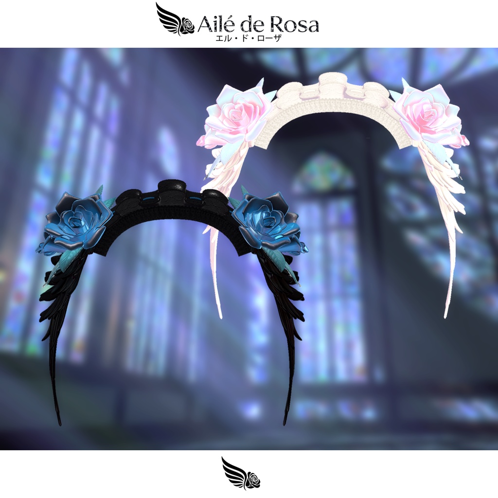 【翼薔薇ヘッドドレス】Aile de Rosa