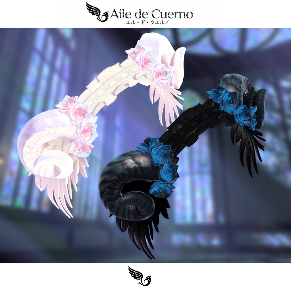 【翼角ヘッドドレス】Aile de Cuerno