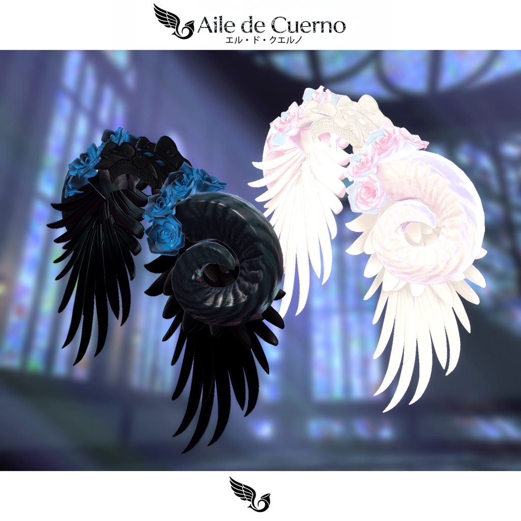 【翼角ヘッドドレス】Aile de Cuerno
