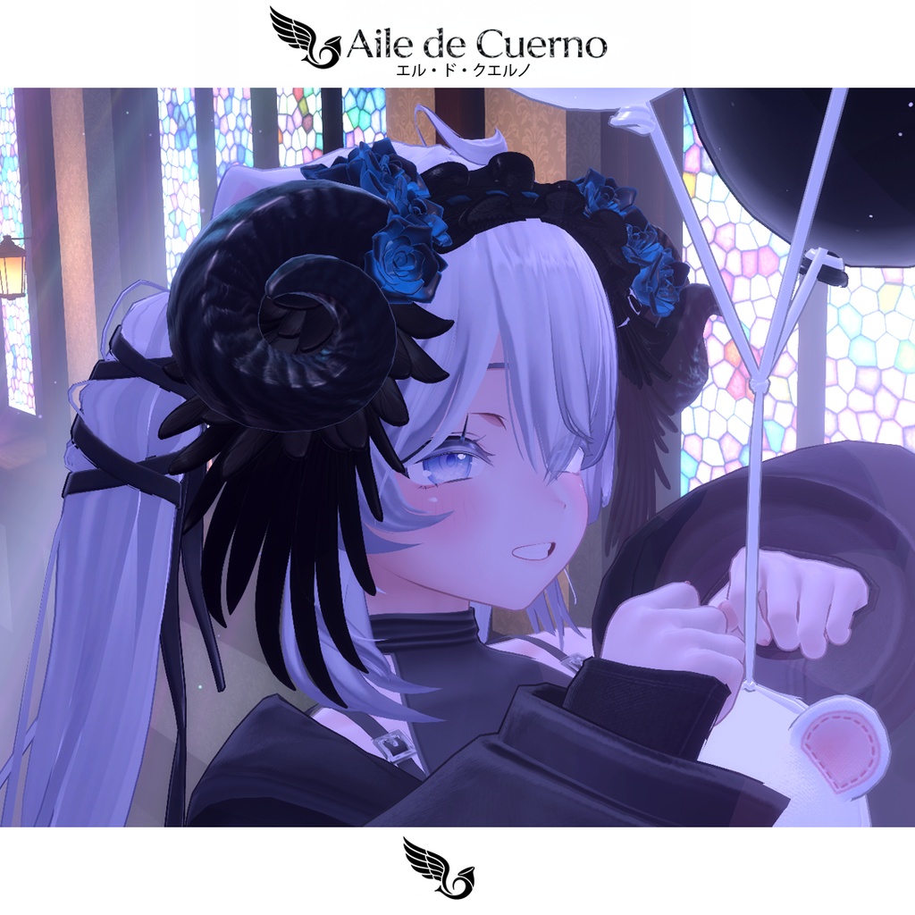 【翼角ヘッドドレス】Aile de Cuerno