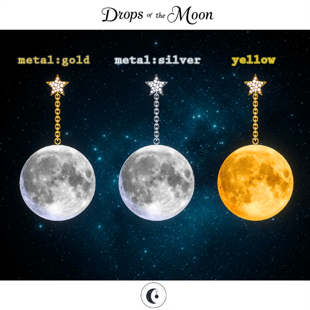 【オリジナル3Dモデル】Drops of the Moon