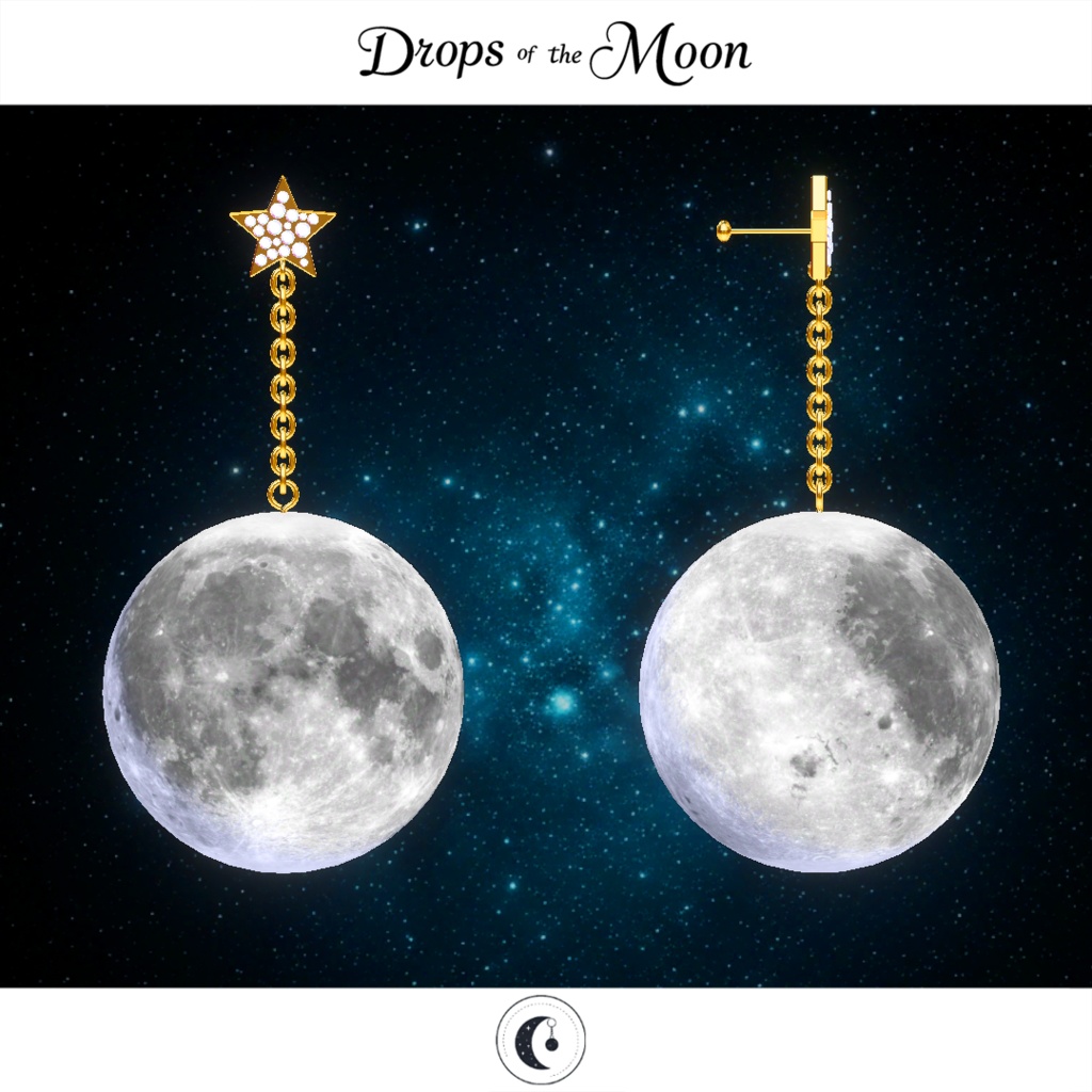 【オリジナル3Dモデル】Drops of the Moon