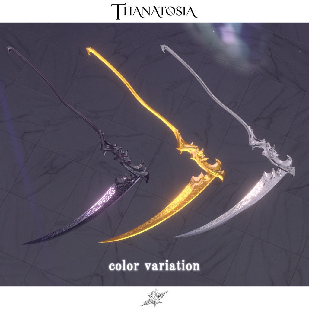 期間限定セール開催中【オリジナル3D大鎌モデル】-Thanatosia-【MA対応・抜刀ギミック搭載】