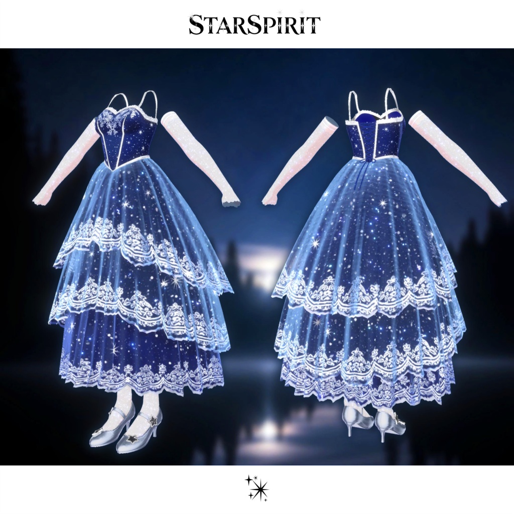 期間限定セール開催中【3D衣装】Star Spirit【MA対応・複数アバター/カラーバリエーションあり】