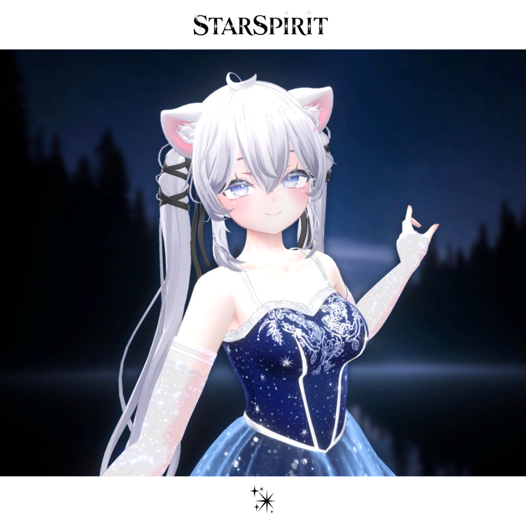 期間限定セール開催中【3D衣装】Star Spirit【MA対応・複数アバター/カラーバリエーションあり】