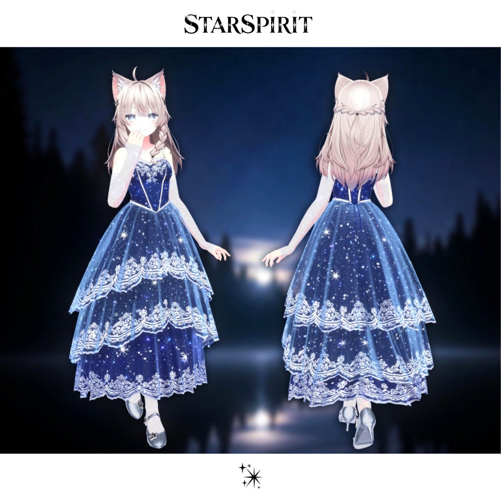 期間限定セール開催中【3D衣装】Star Spirit【MA対応・複数アバター/カラーバリエーションあり】