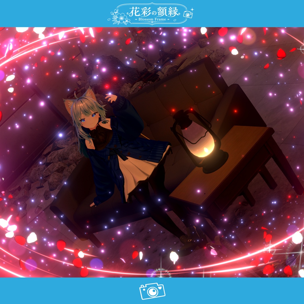 【写真フレームエフェクト】花彩の額縁~Blossom Frame~【MA対応・全5種】