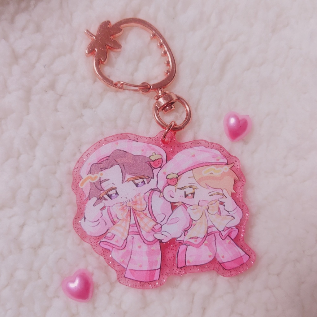 じろるいちゃんラメアクキー(いちご衣装)