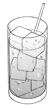 透けてるグラス