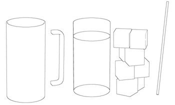 透けてるグラス