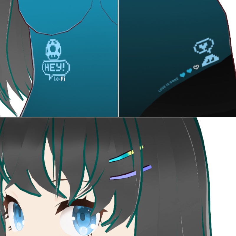 VR向けアバターモデル「Lo-Fi Q66」