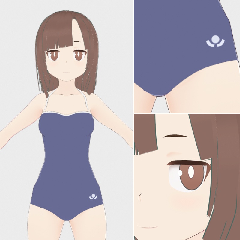 VR向けアバターモデル「Dora」無料 - Qiseo - 2/4