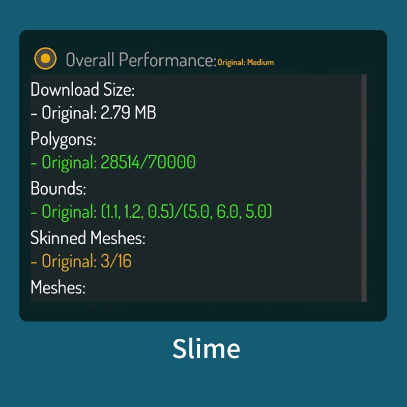 VR向けアバターモデル「Slime」